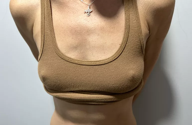 (F46) How about some hard nipples?!? I was in the basement working today and it was COLD! by No_Face_Hottie