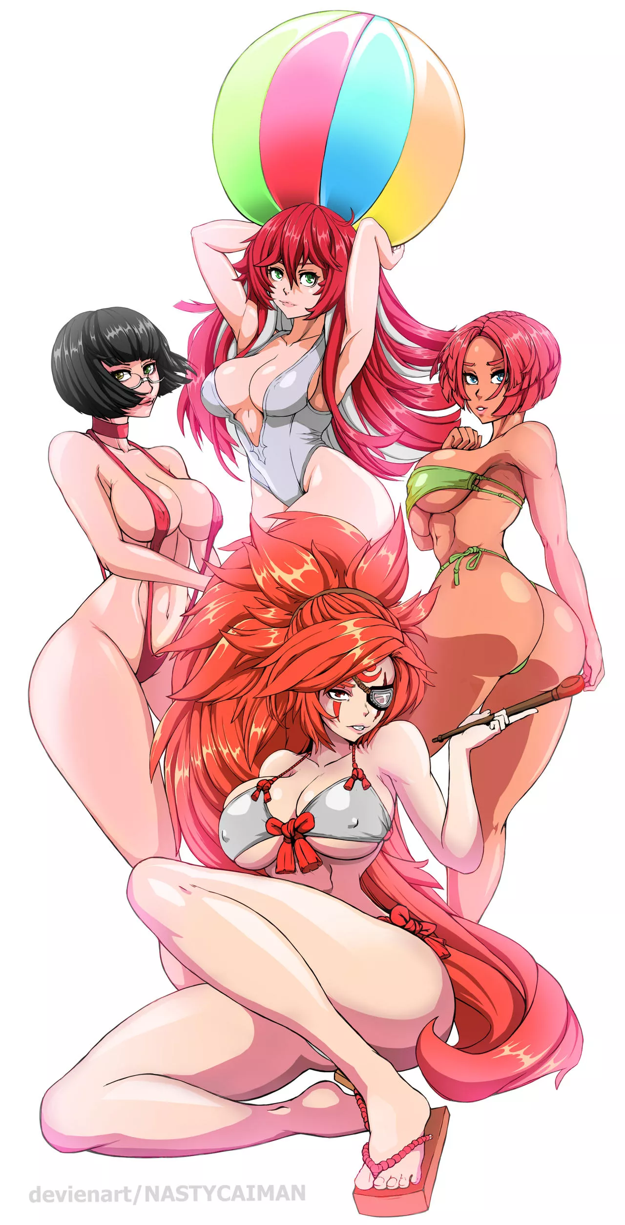 Jack-O, Giovanna, I-No and Baiken (Nastycaiman) posted by Ricky190