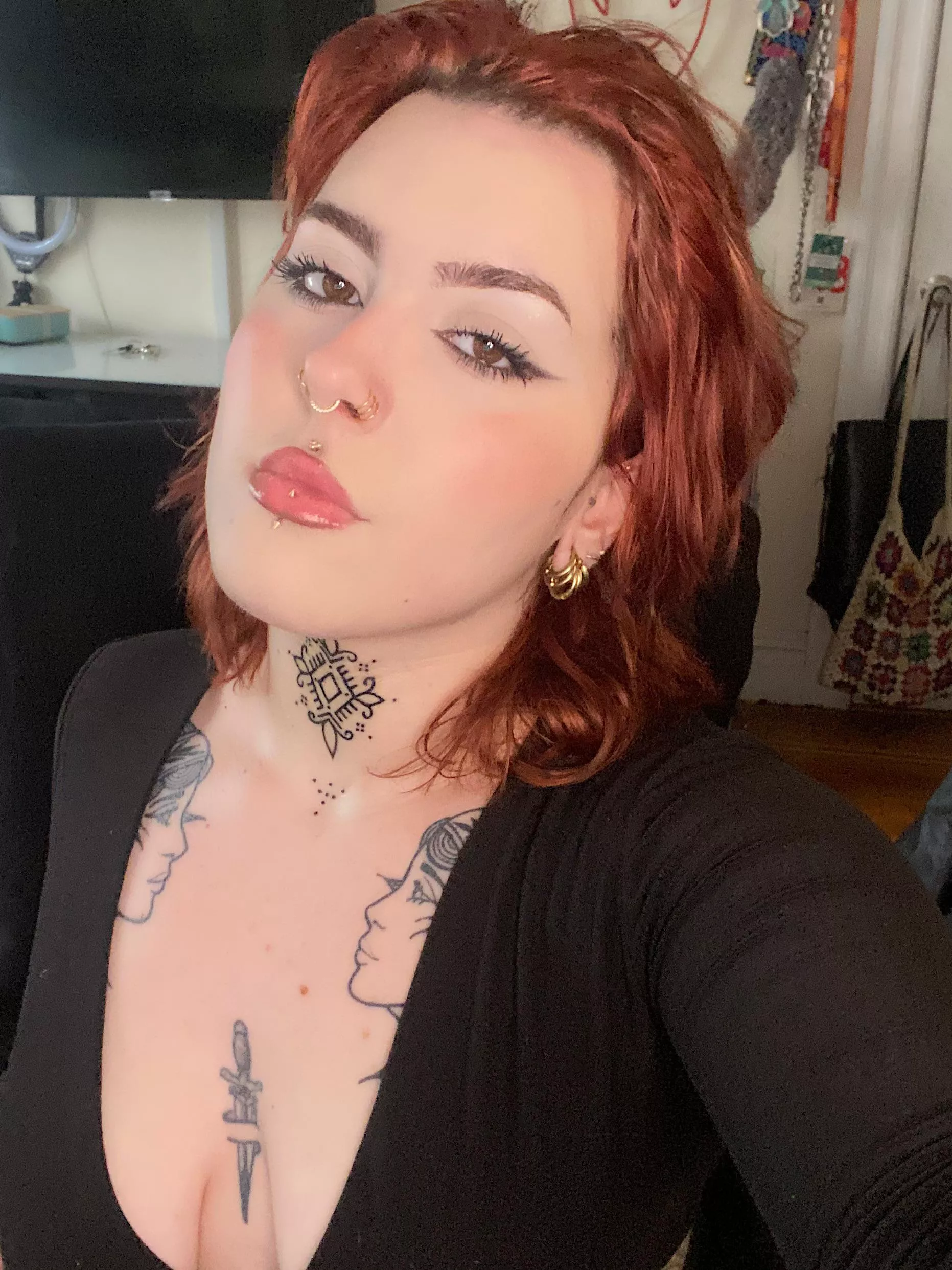 Just wanted to show off the new neck tat 🤭 posted by Apprehensive_Duck192