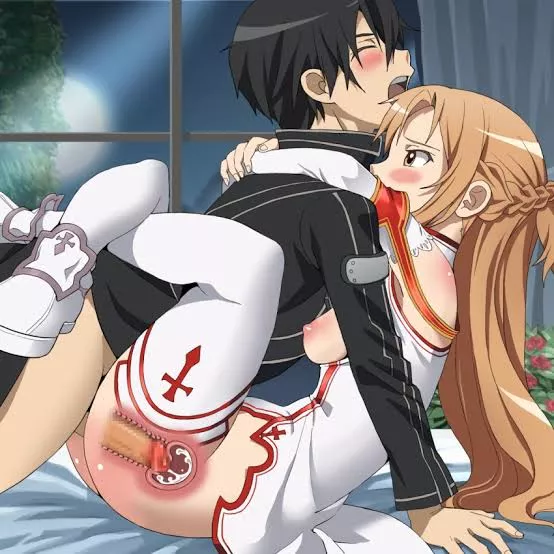 Kirito gets a blowjob from Asuna, then fucks her hard on the bed ... posted by Successful_nsfw_game