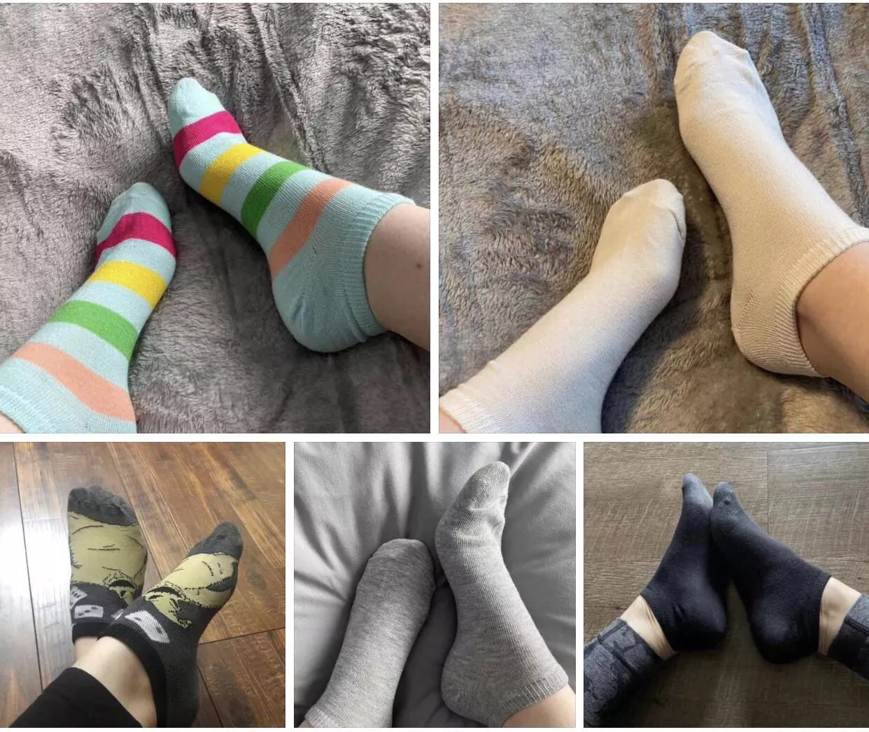 Last five pairs of socks for sale 🥰❤️ Let me know what you think! $10 with shipping included posted by Such_Curve_2087