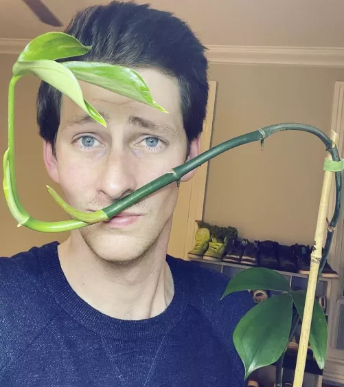 Mine curves a little to the left..ok maybe a lot to the left 😜 by Plantpapa33