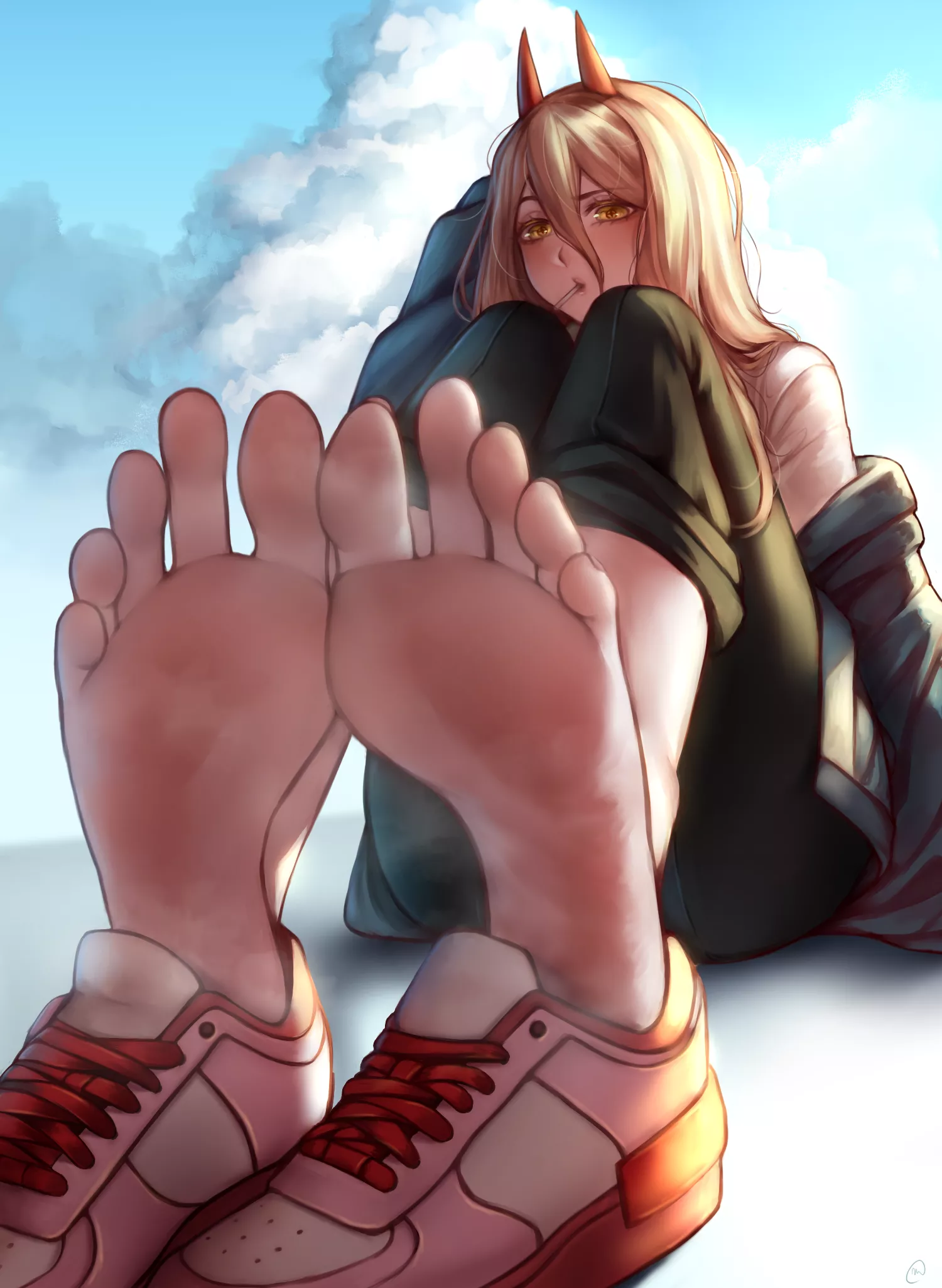 Power Airing Out Her Feet (nikishiko) [Chainsaw Man] posted by Lachryma_ud