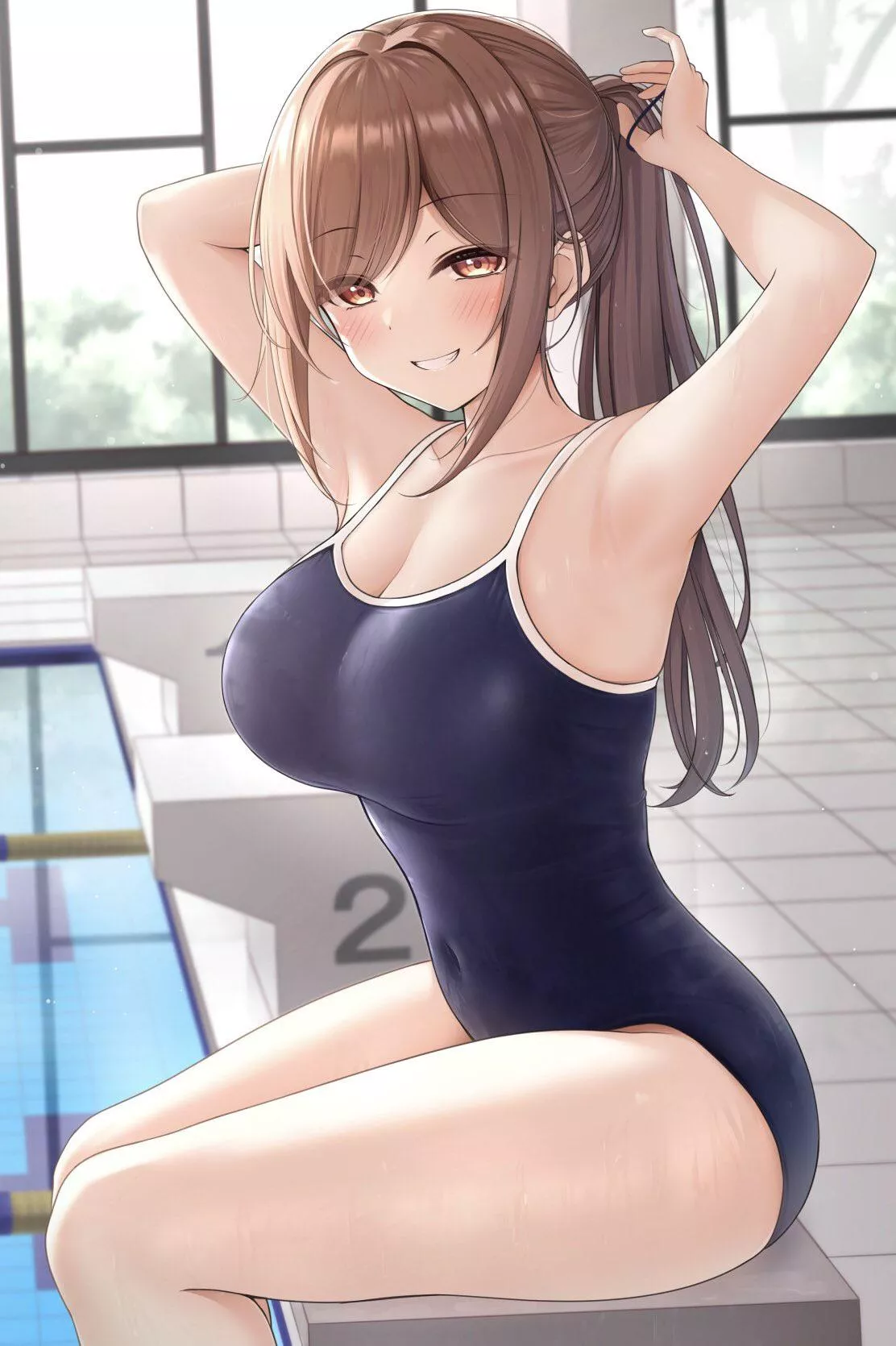 School swimsuit posted by Forward-South-634