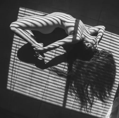 spilled ink and warped paper (self shot) by _creature_feature