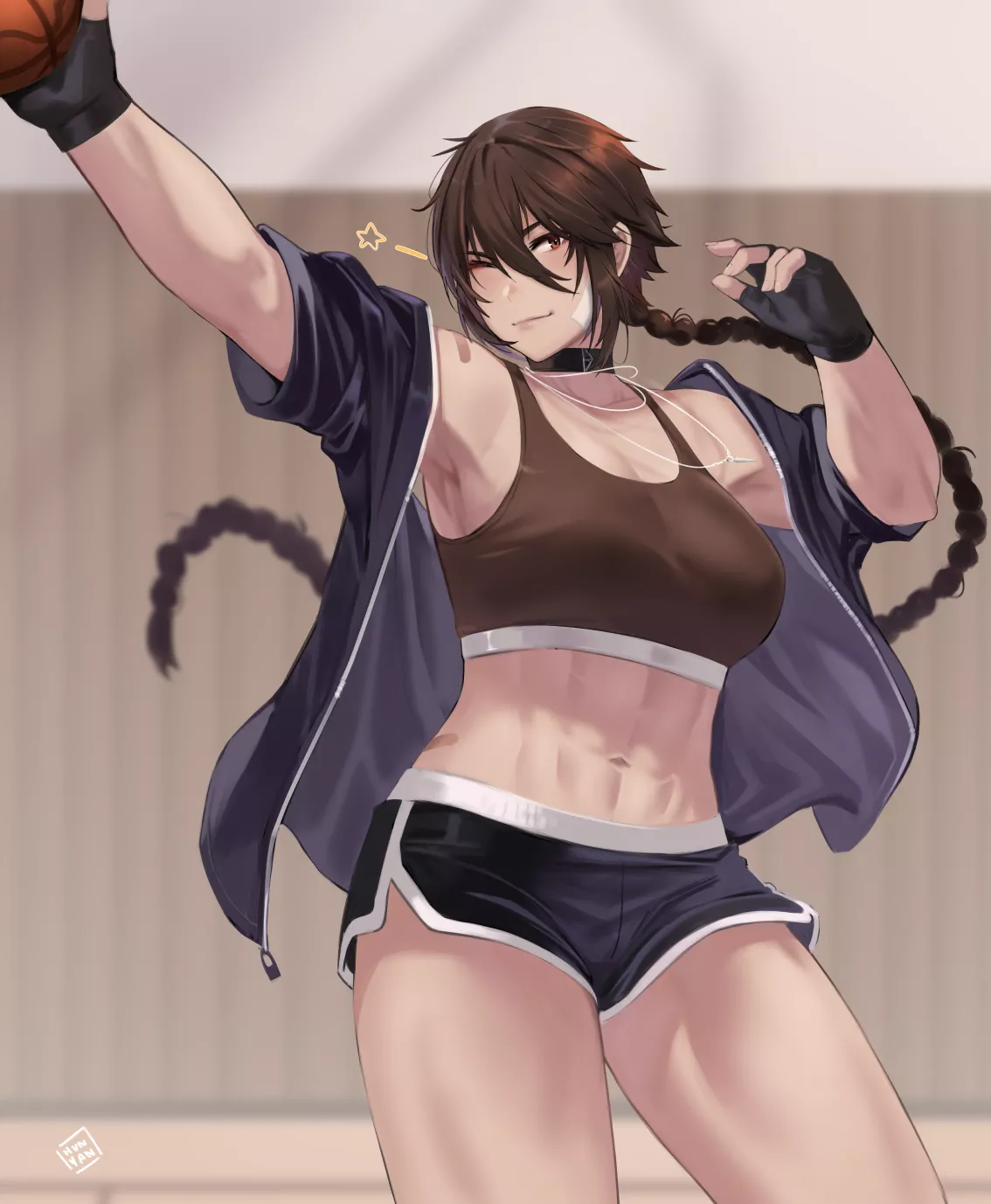 Sporty girl [Artist: Hunyan] posted by ComaOfSouls