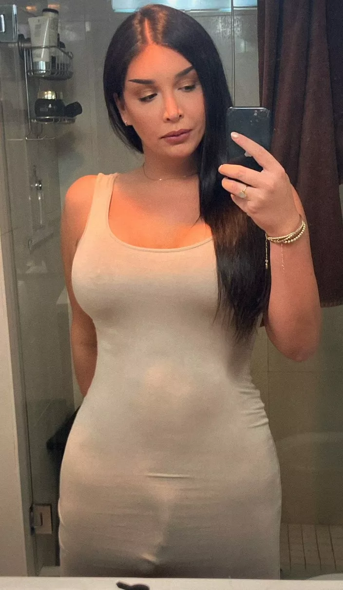 Tgirl bulging out of dress posted by AliveIntention9154