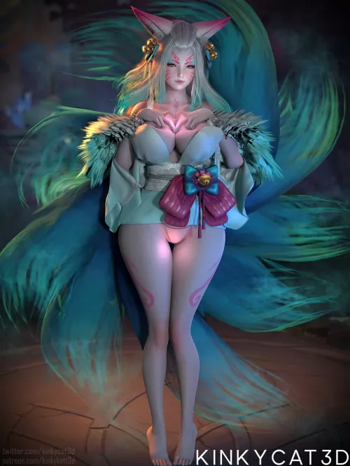 Ahri Spirit Blossom (KinkyCat3D) by koasia