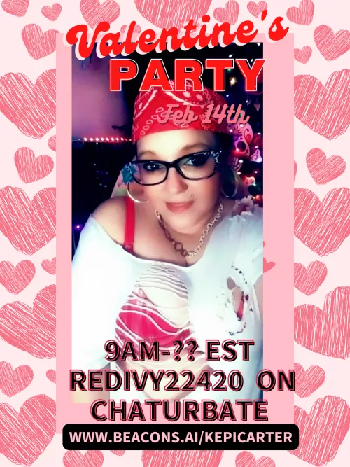 Can I be your Valentine 💝 CUM 💦 Join me 9am-?? EST on Chaturbate. Link in the comments. by Kepicarter