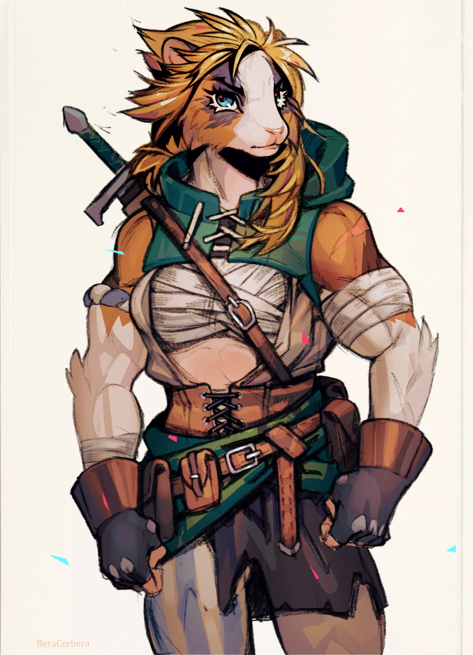 Guinea Pig Mercenary (art by me) posted by CerberaManghas