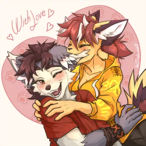 Happy valentine day to everyone! ^w^ (art by me) by Shakumi_Umi