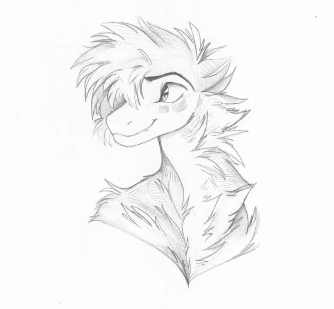 i'm not dead! pencil bust - art by me posted by animablu