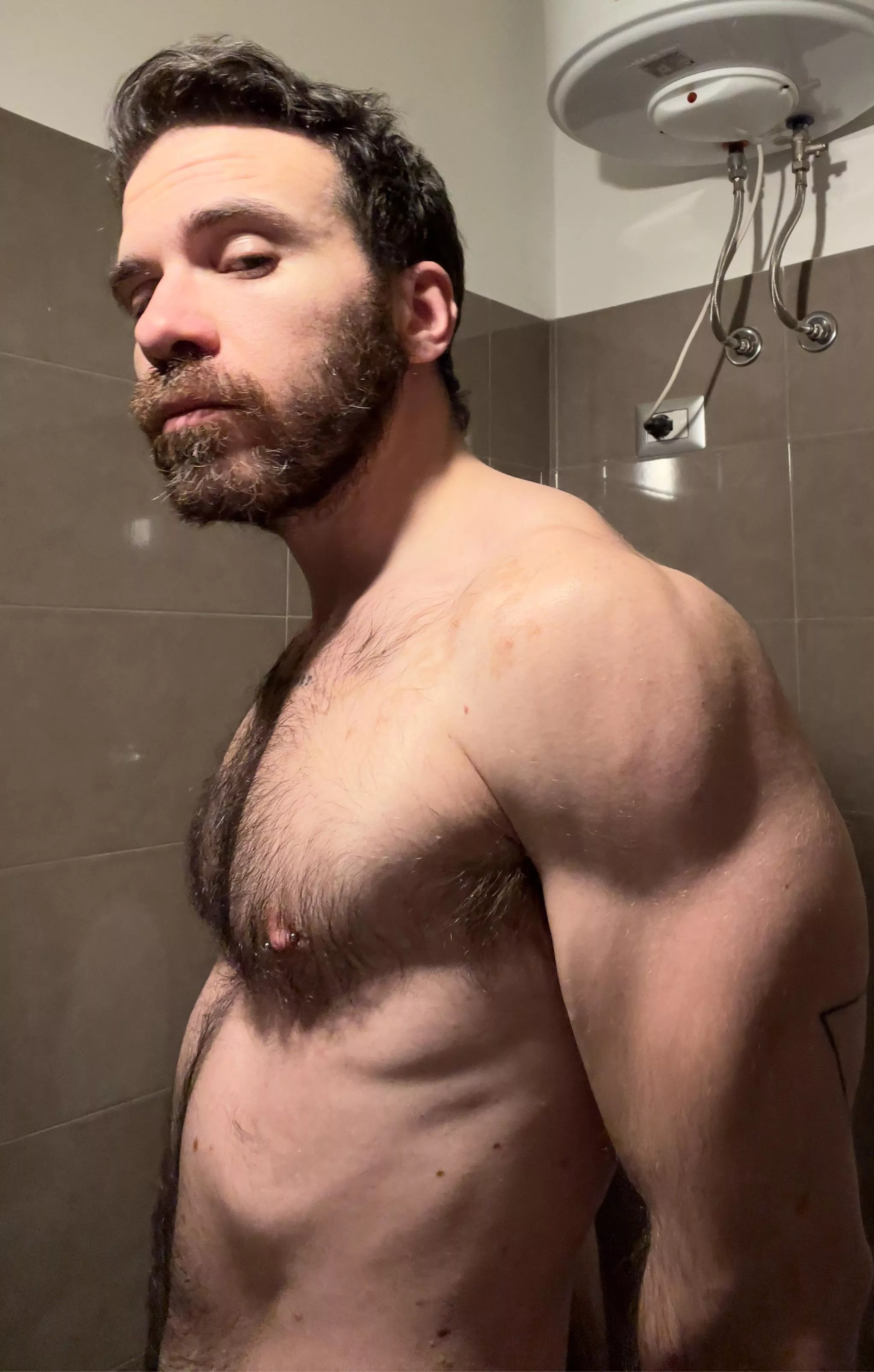 In the bathroom posted by TheWankingBeard