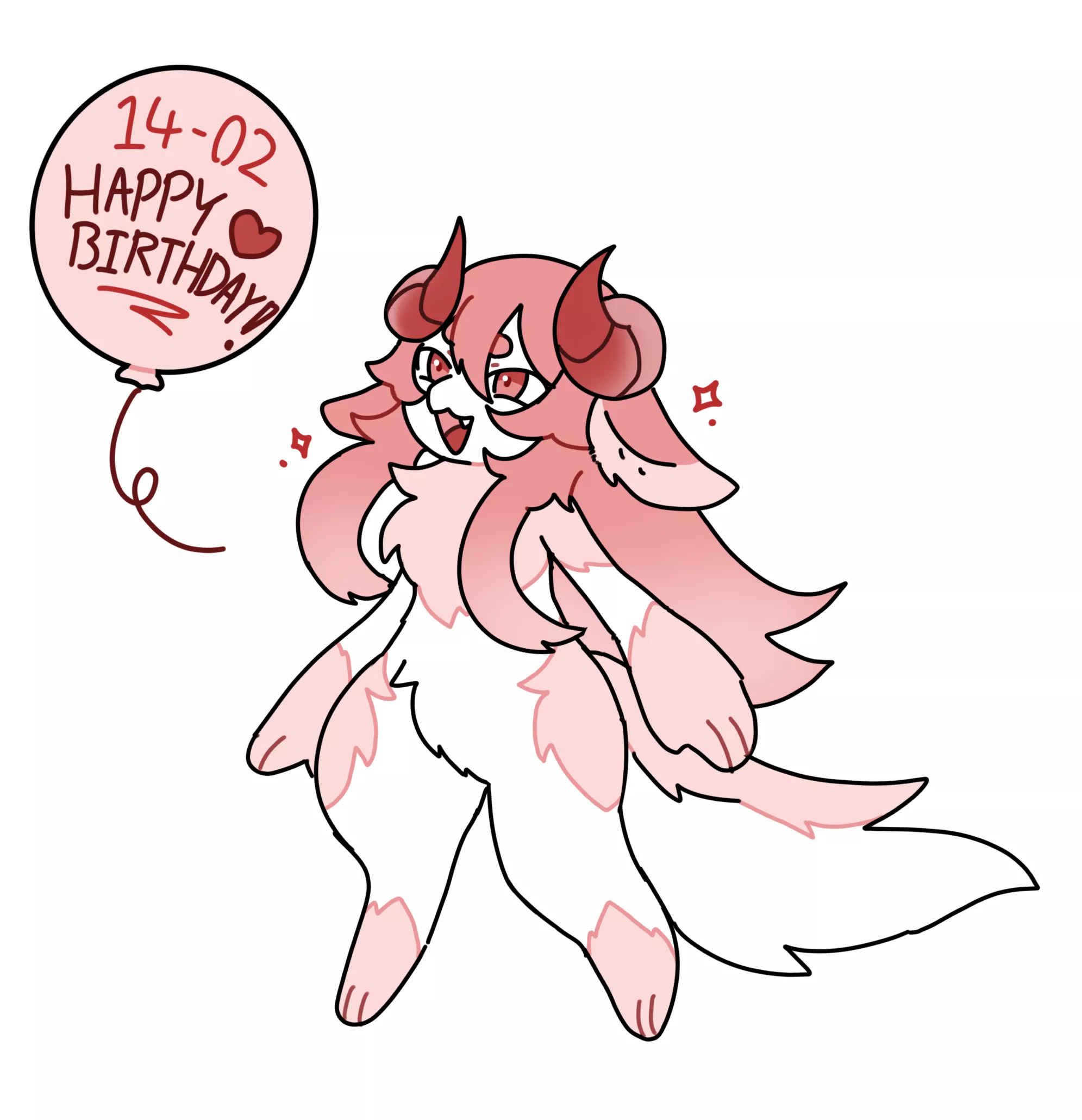 it's my birthday! (art by me) posted by gummywormholder