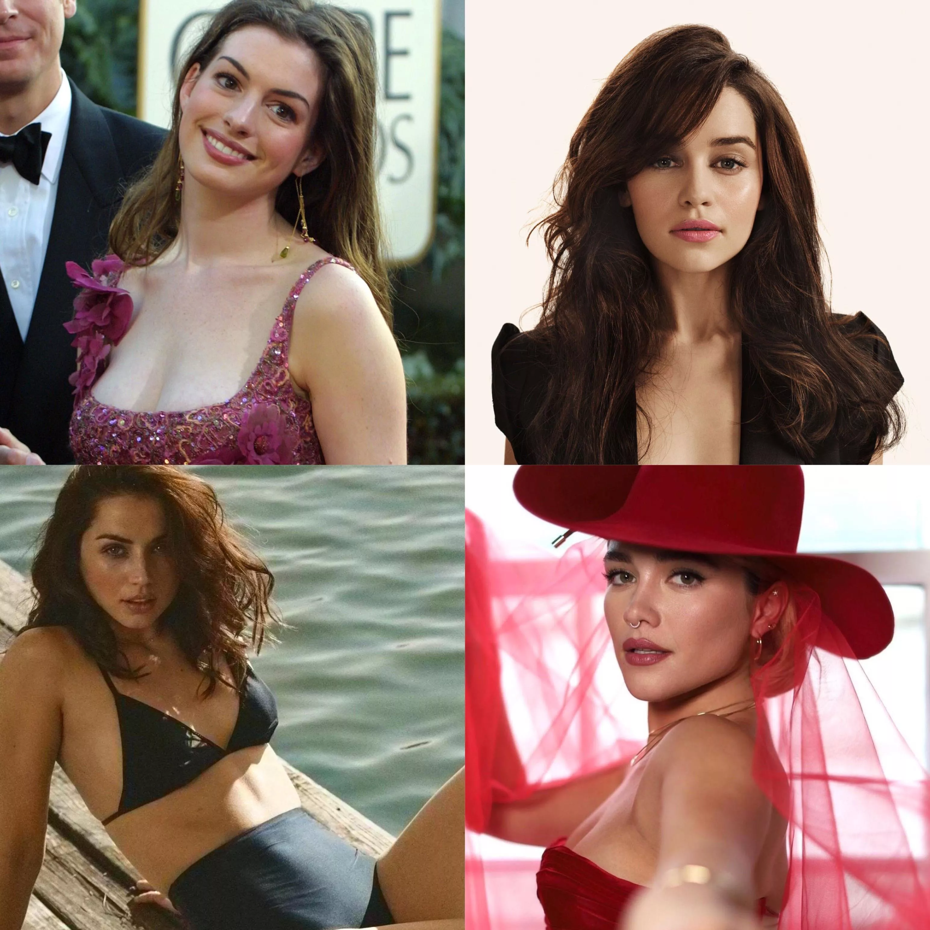 let’s get bi in a roleplay involving Anne Hathaway, Emilia Clarke, Ana de Armas, or Florence Pugh. posted by BoiledMilkOnHead