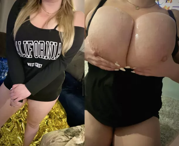 Love getting my huge soft tits messy by Bustyhousewifey