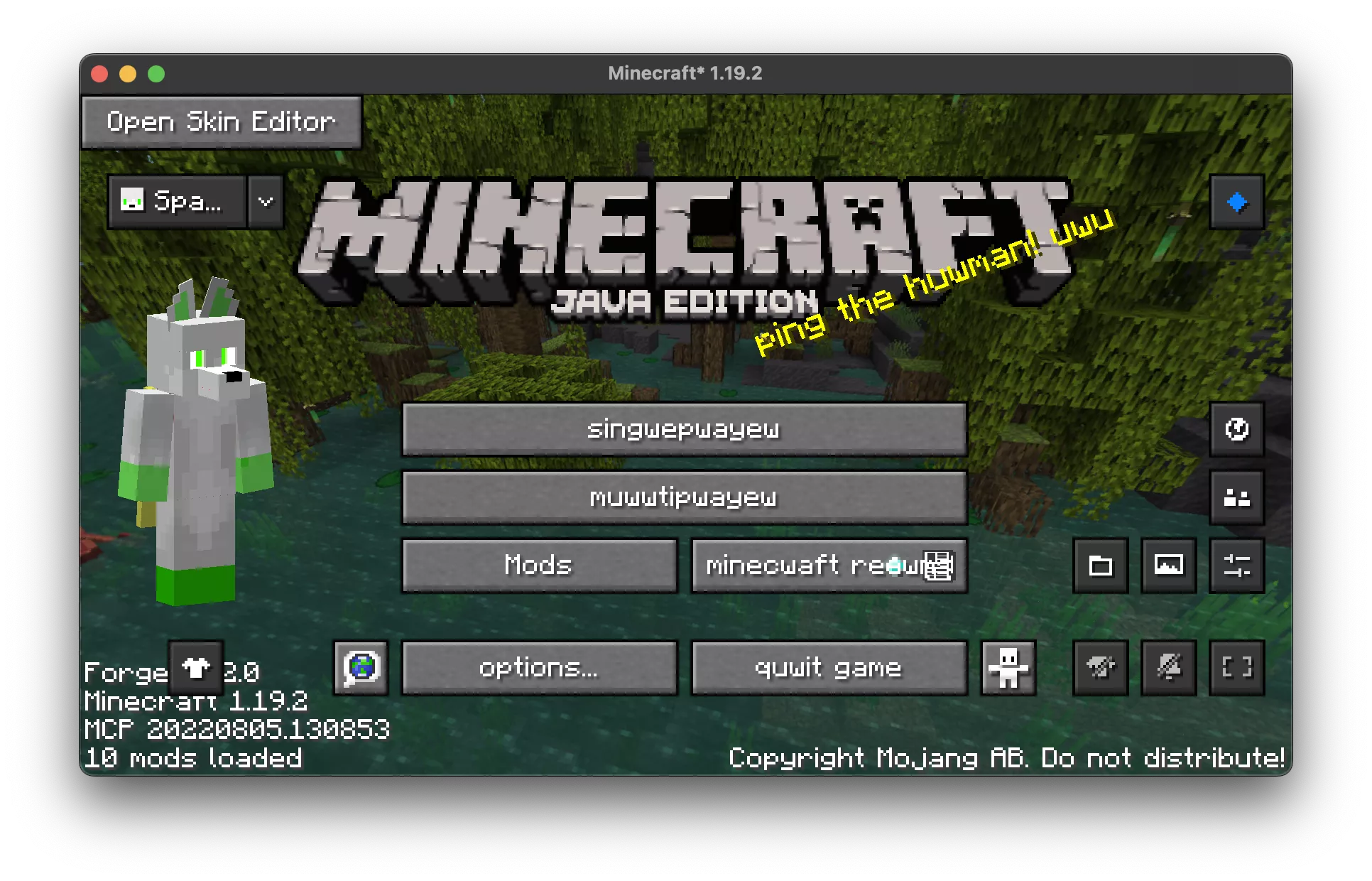 Minecraft owo posted by Lloydplays