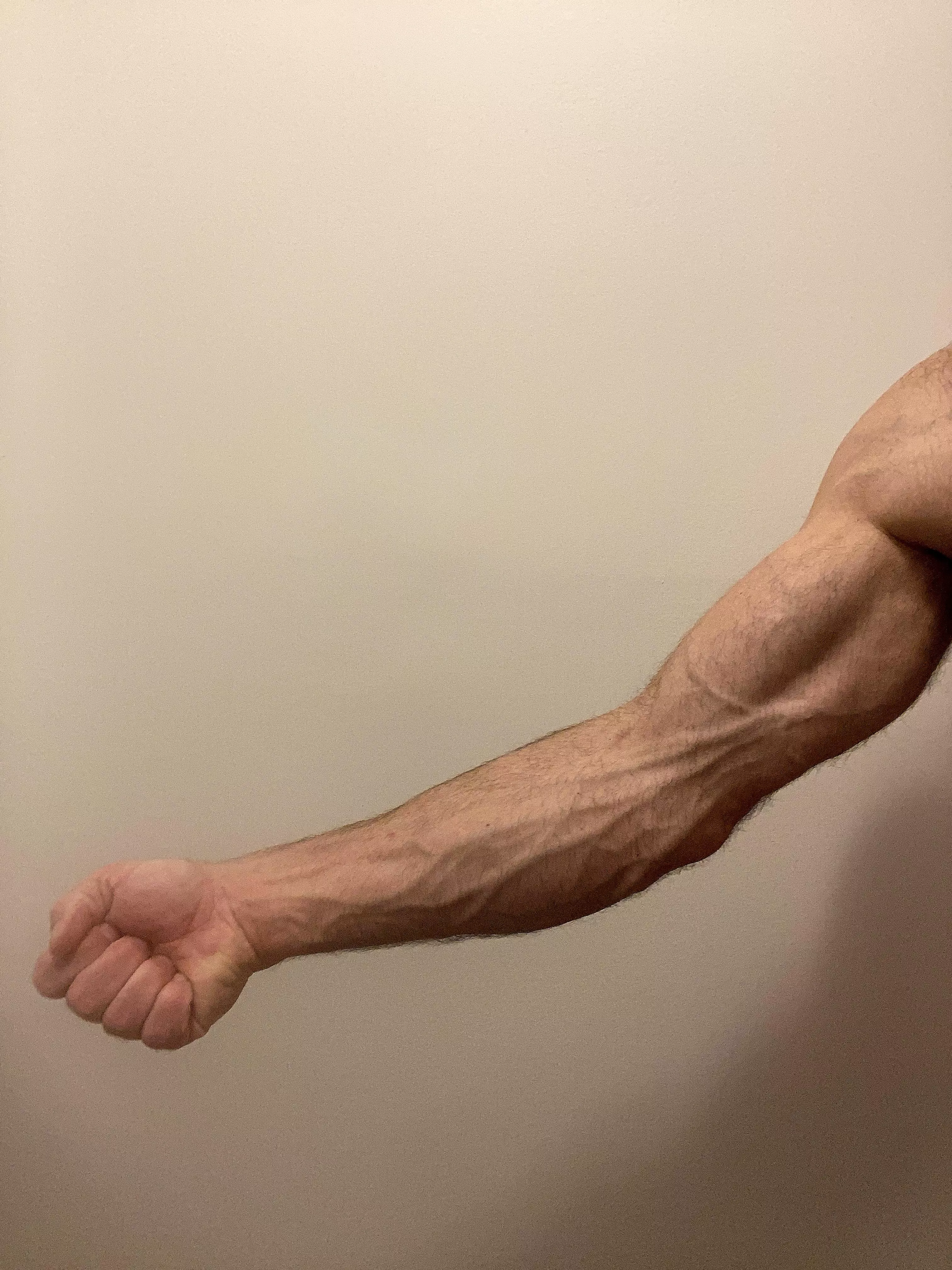 Natural vascularity, imagine when I'm lifting 😅 posted by FittGeek