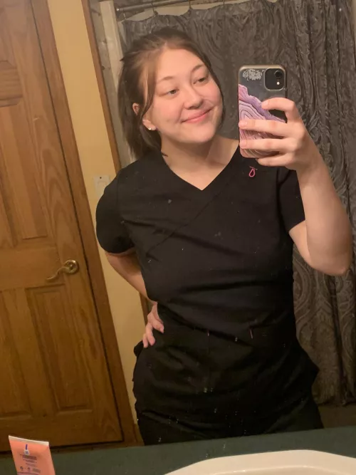 no bra to work😋 by babybunny129863