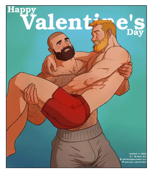 [OC][myart] Happy Valentine’s day! by 4nt_0n3