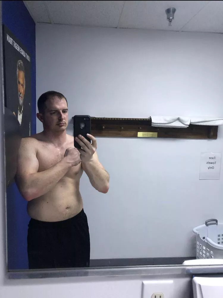 Post work out. 37 (M) just keeping the progress up. posted by Hopeful-Hunter-9869