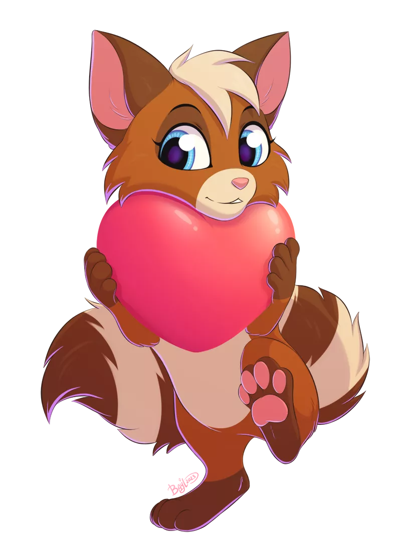 Radka with heart [ych-comm] (art©Me) posted by Lilion_Bayl