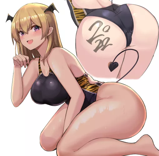 Tiger Swimsuit Succubus ( Kihou No Gotoku Dmc ) [Original] by sequence_string