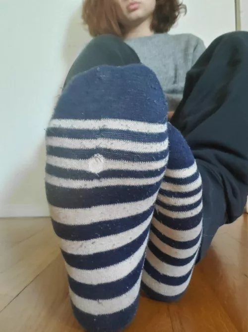 two pairs of socks today...pull them both off with your teeth by allyprincess617