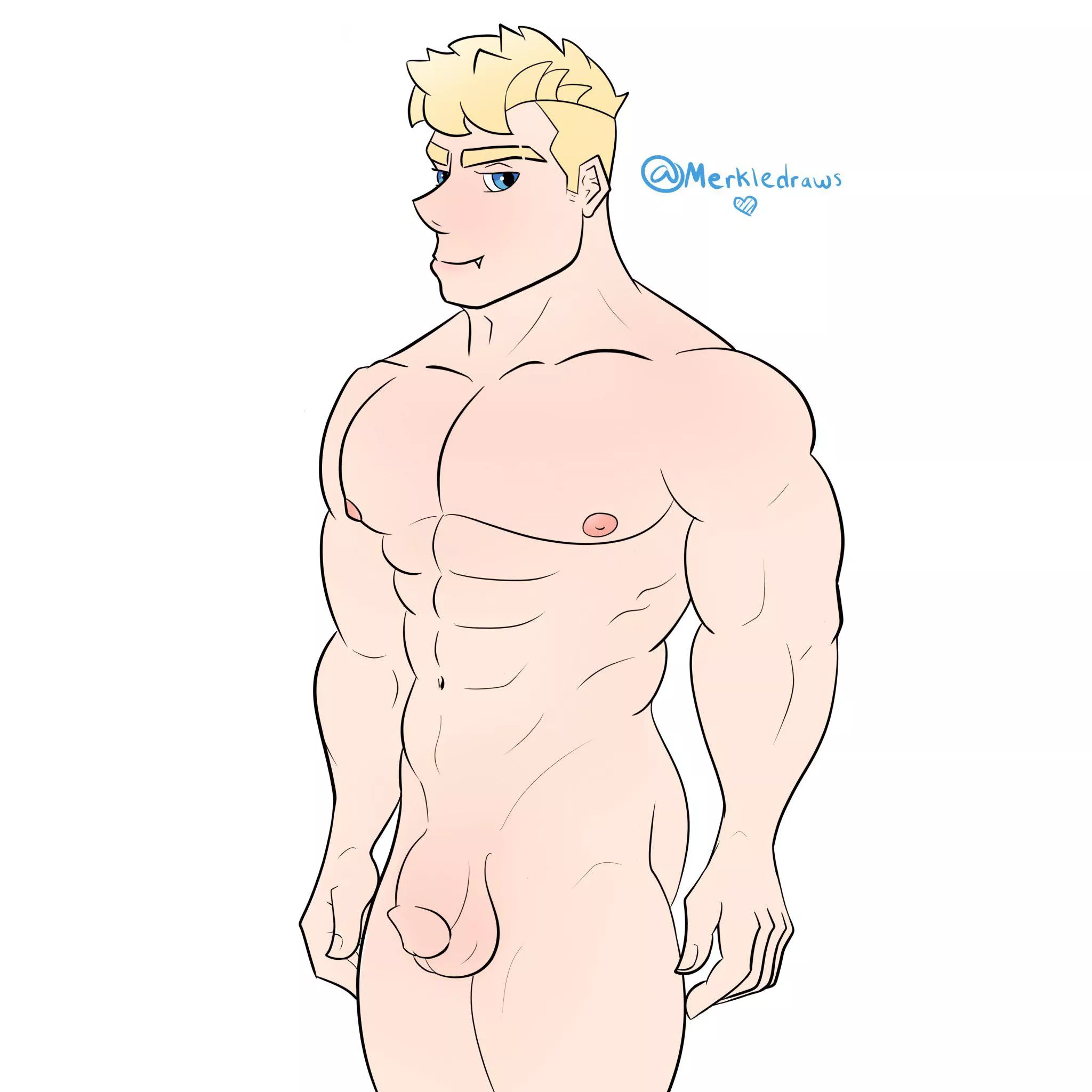 VN character - art by me posted by Dat_mittens