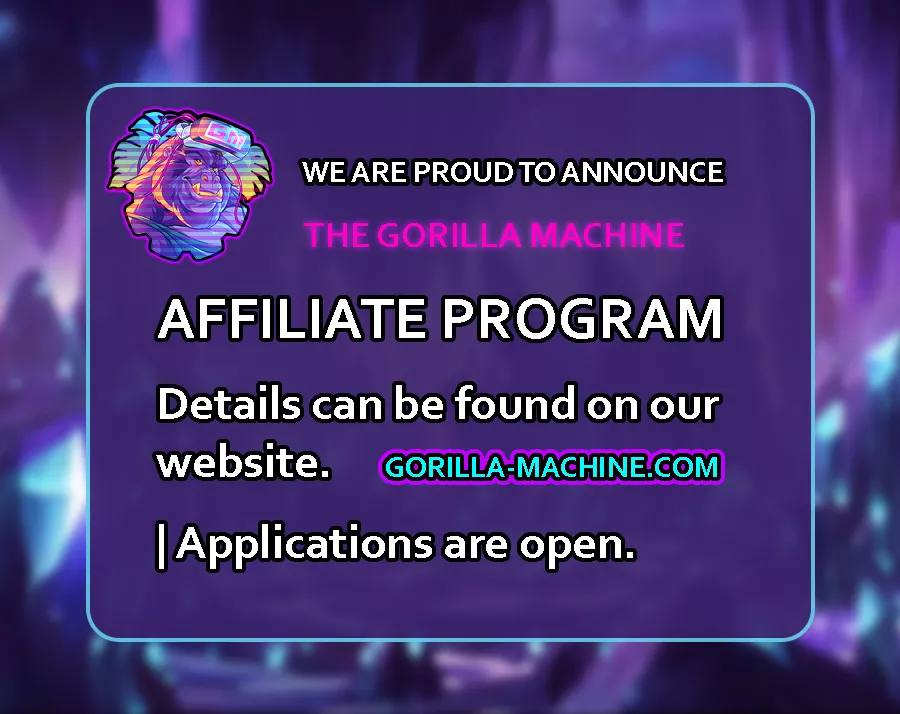 Want FREE TOYS? Our Official Affiliate Program is now open! gorilla-machine.com posted by Gorilla-Machine
