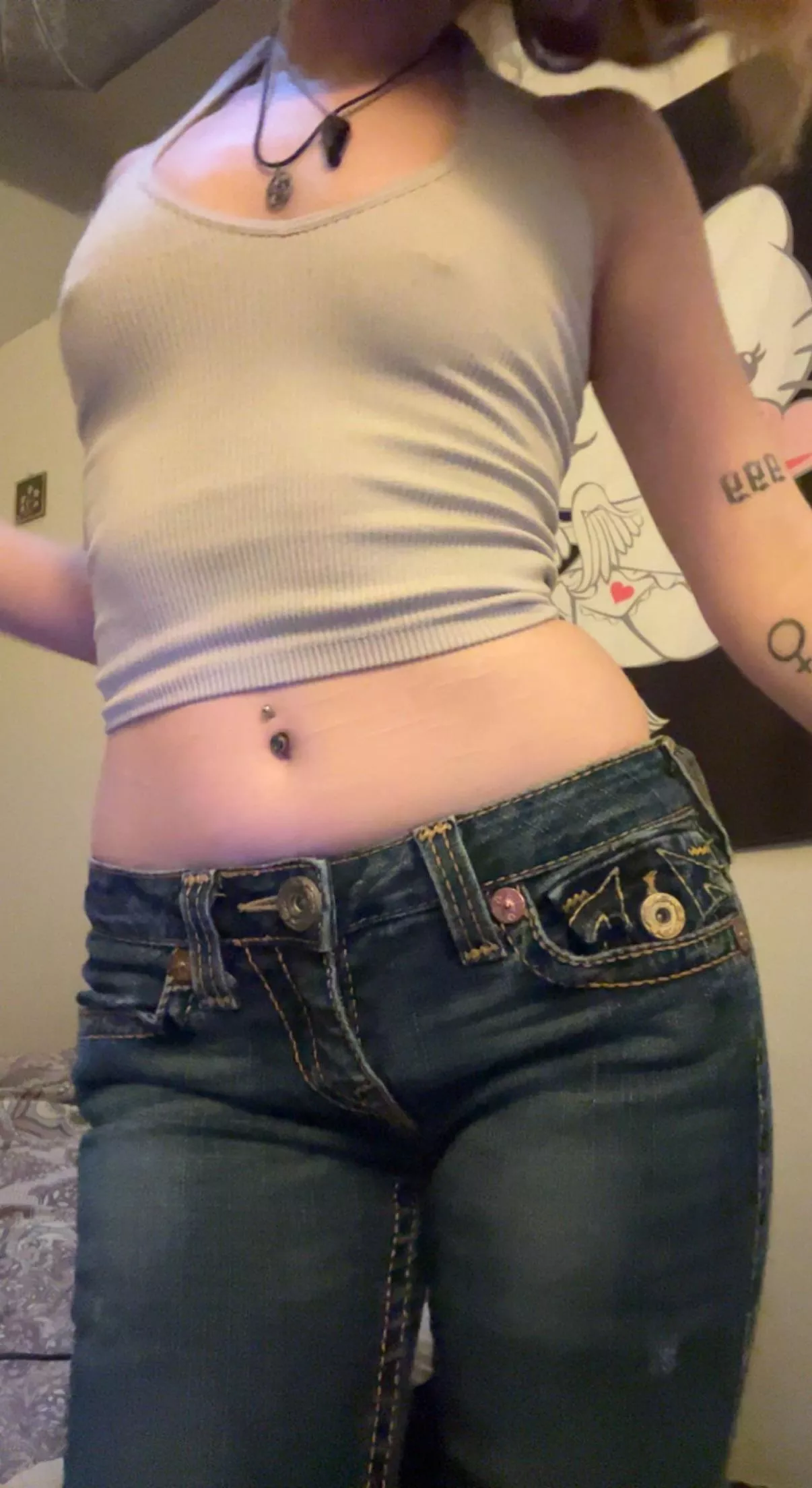 White crop top posted by hellkat999