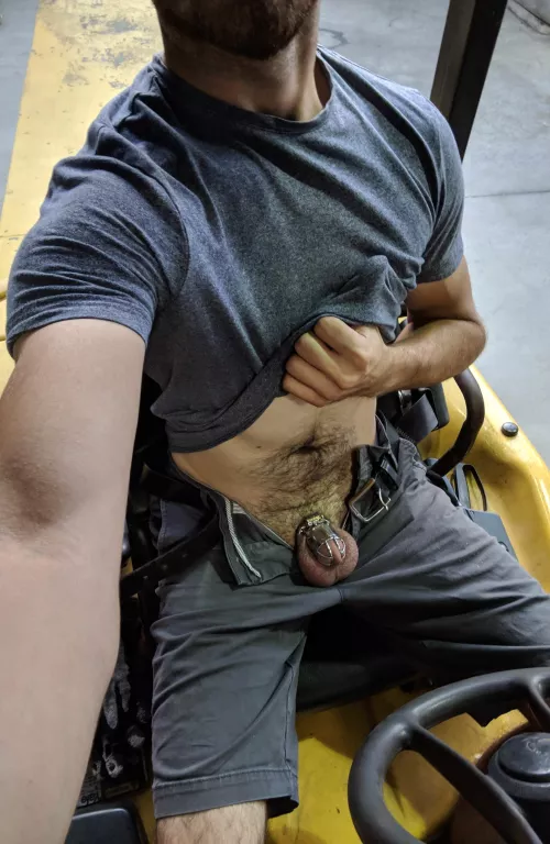 Your forklift operator is really just an incredibly horny locked sub by ForeignAtmosphere210