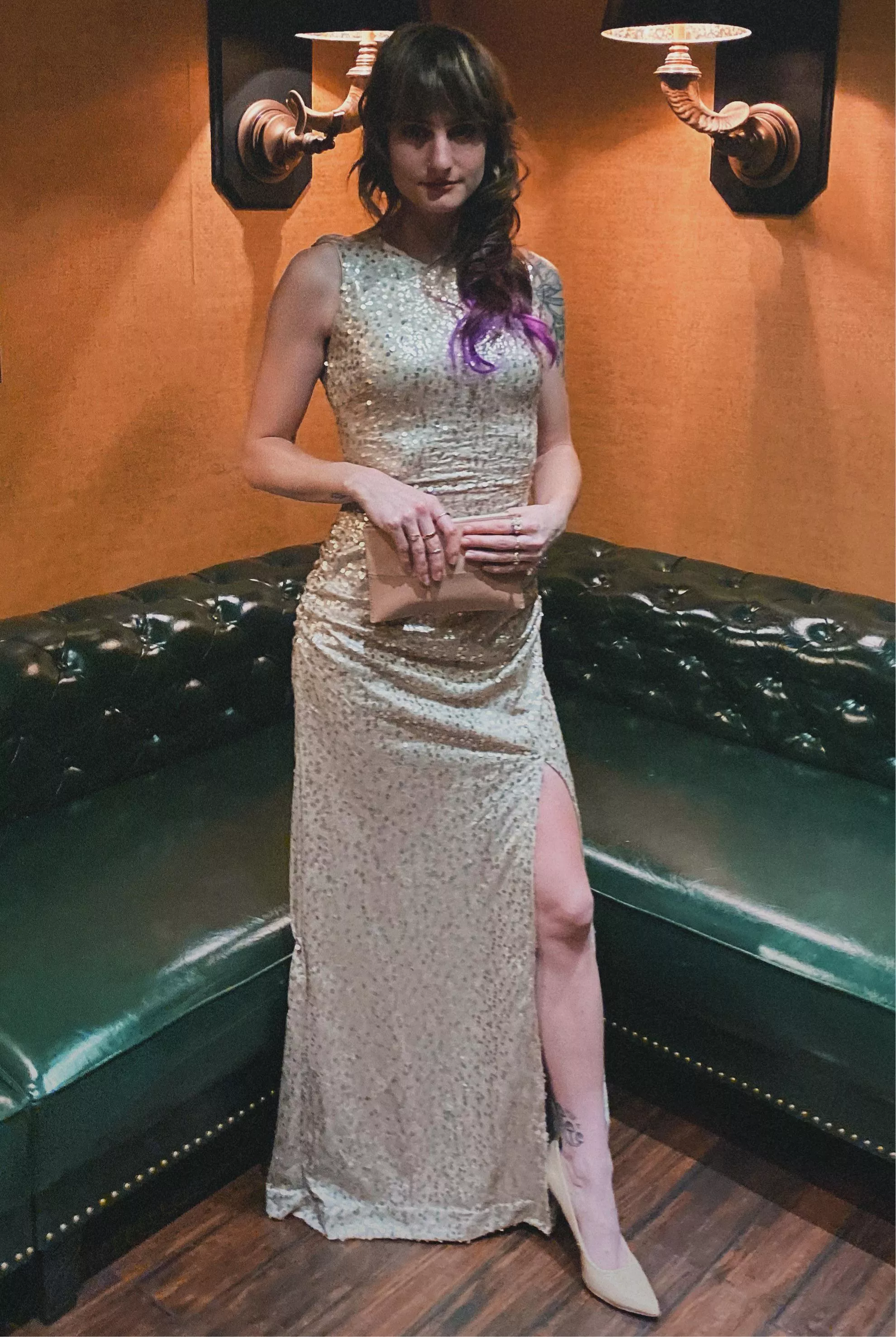 A glittering evening gown posted by stoneyghostkitten