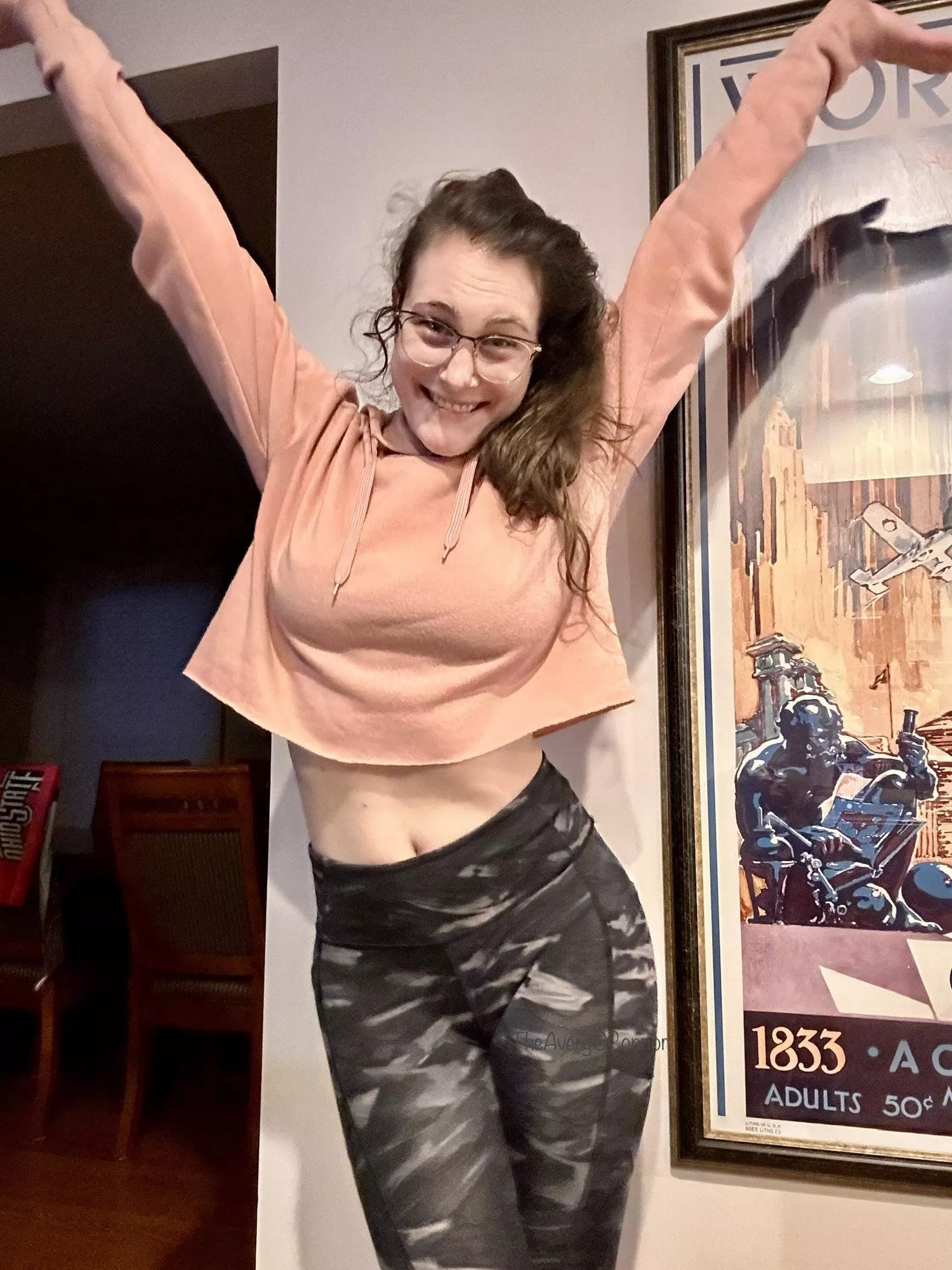 Because a pink crop top is perfect for Valentine’s Day posted by TheAveryOConnor