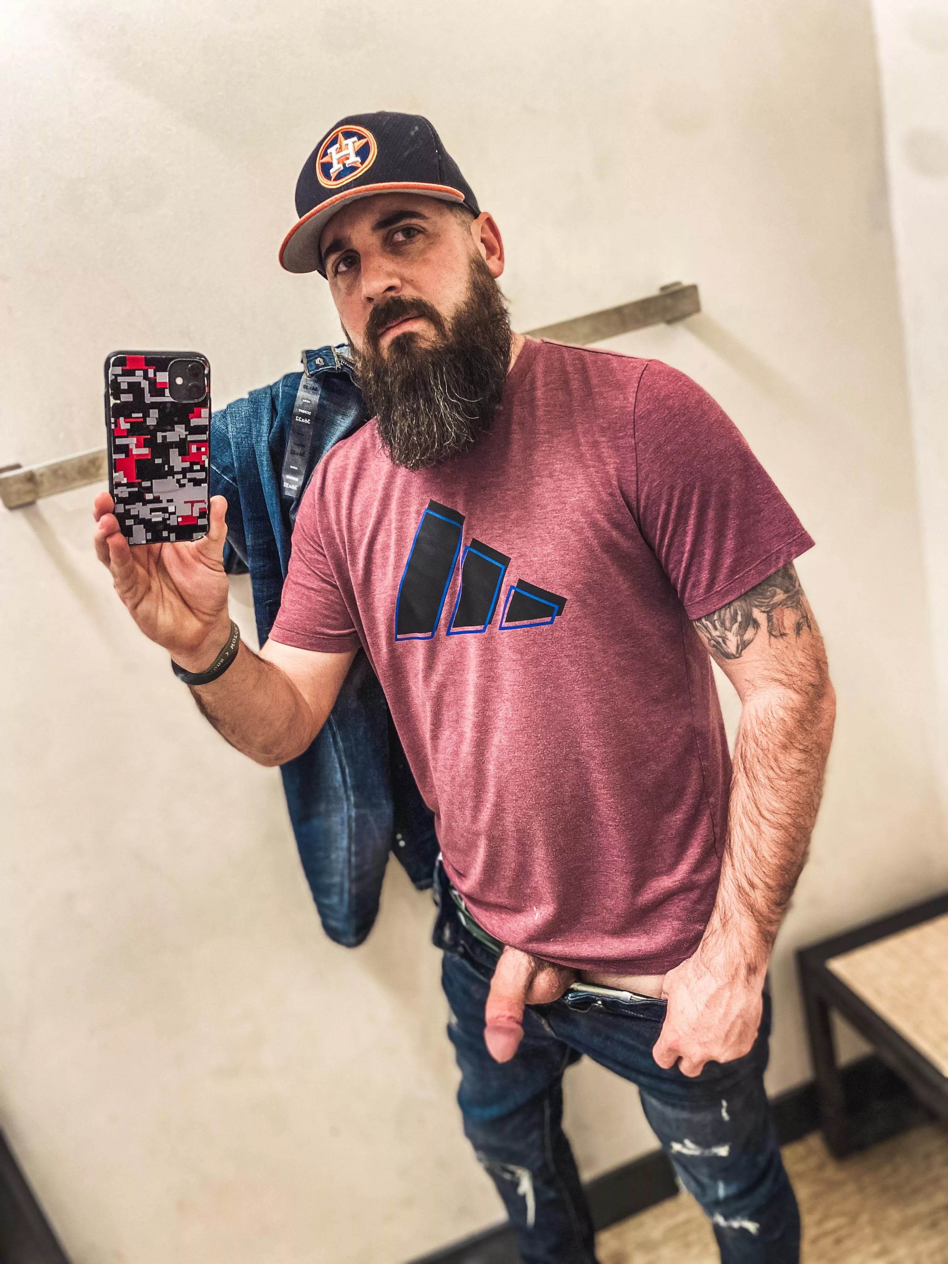 Can you guess which dressing room I am in? posted by faceless337