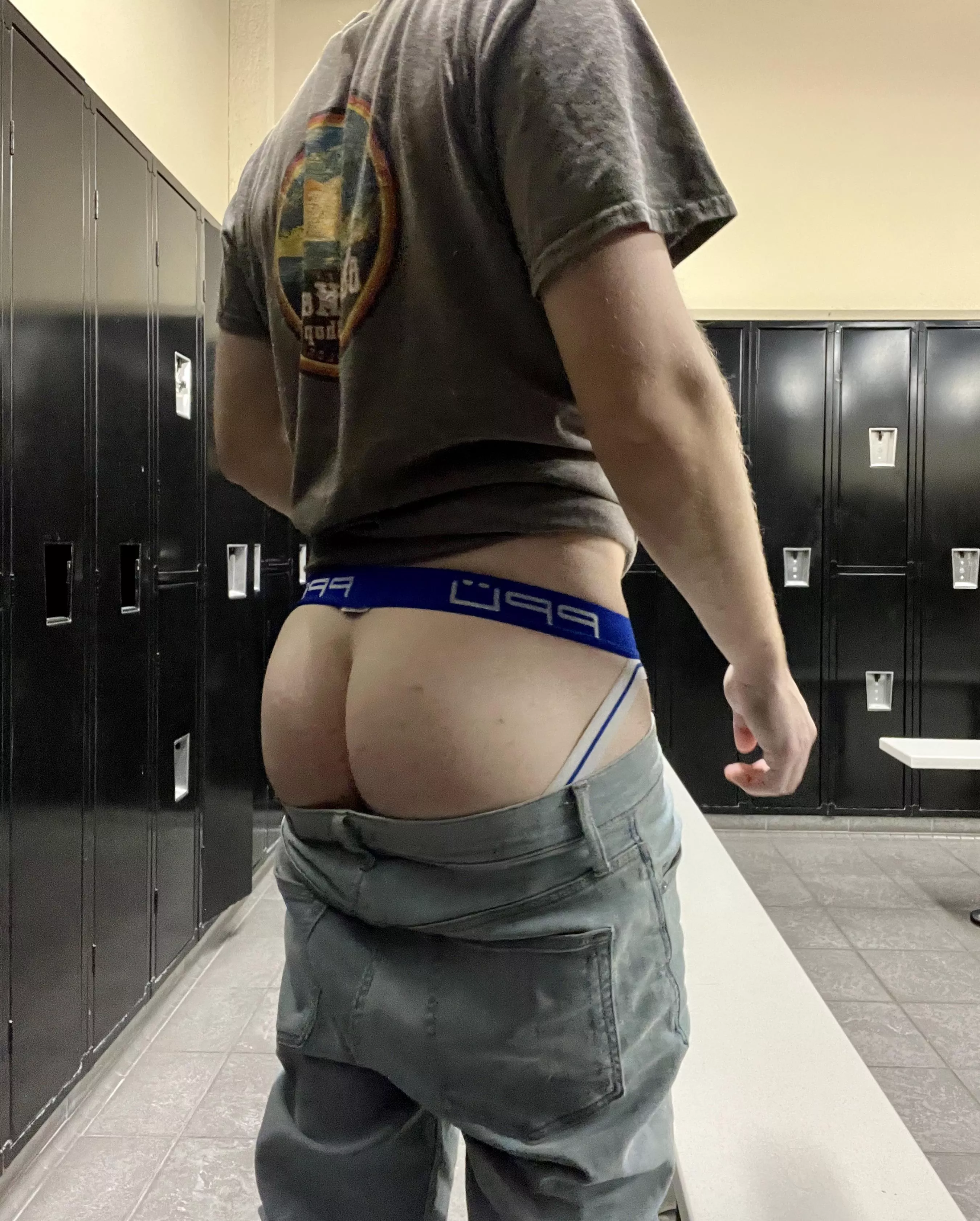 changed into a clean jock after the gym posted by jaymescharles