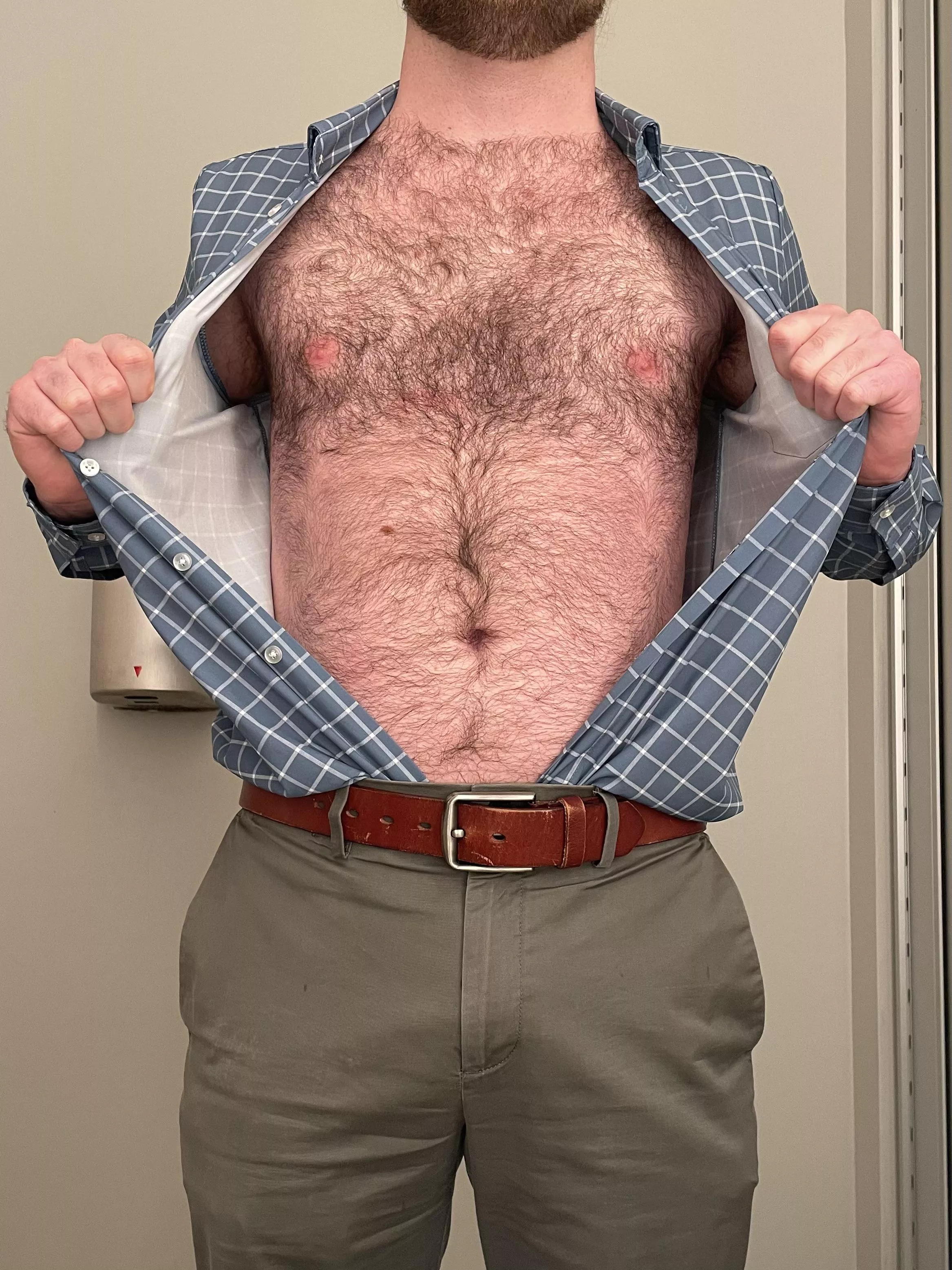 Chest hair + belly hair posted by gay-throwaway-