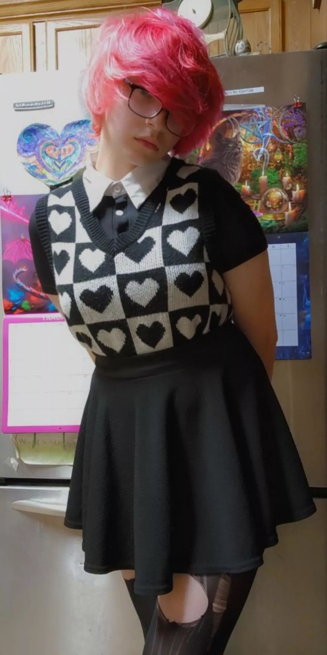 first time wearing a skirt to school >-< I'm nervous posted by little_liabilities