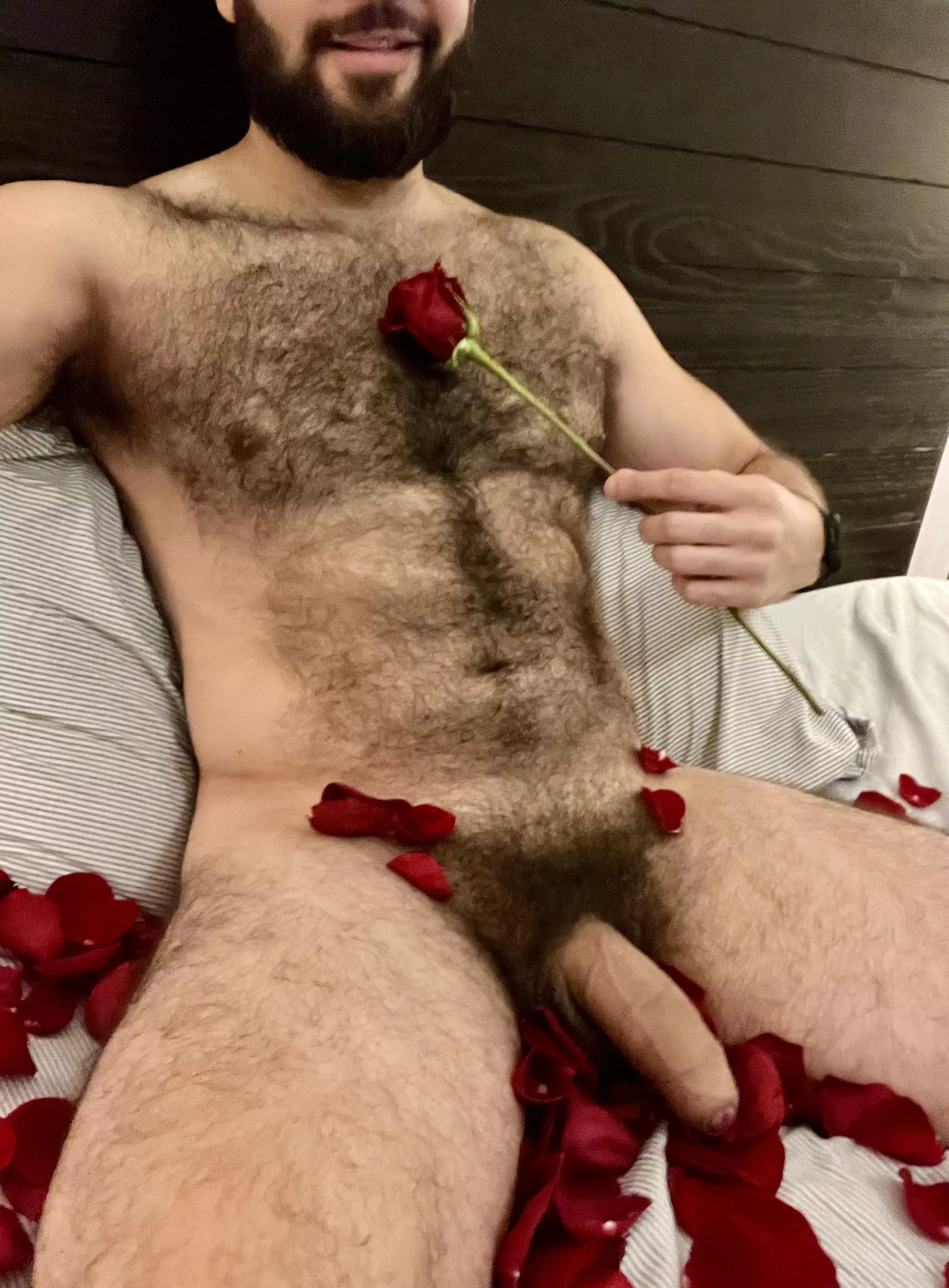 Hard Muscles, Soft Petals. Who Says Romance Is Dead? posted by Hairy_beefcake