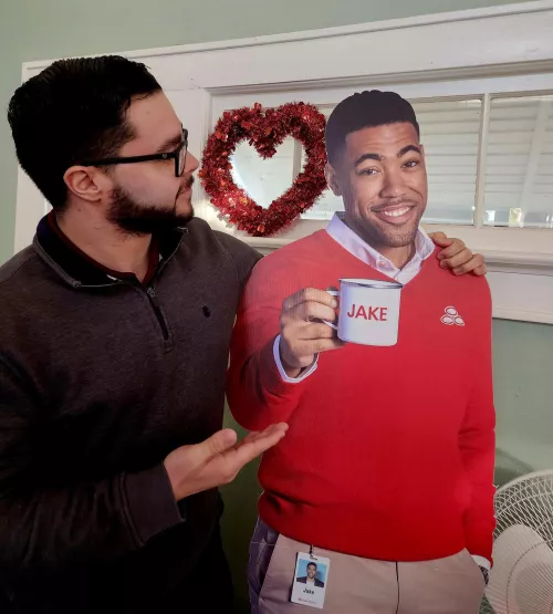 Jake and I say Happy Valentine’s Day ❤️ by Zacisadrag