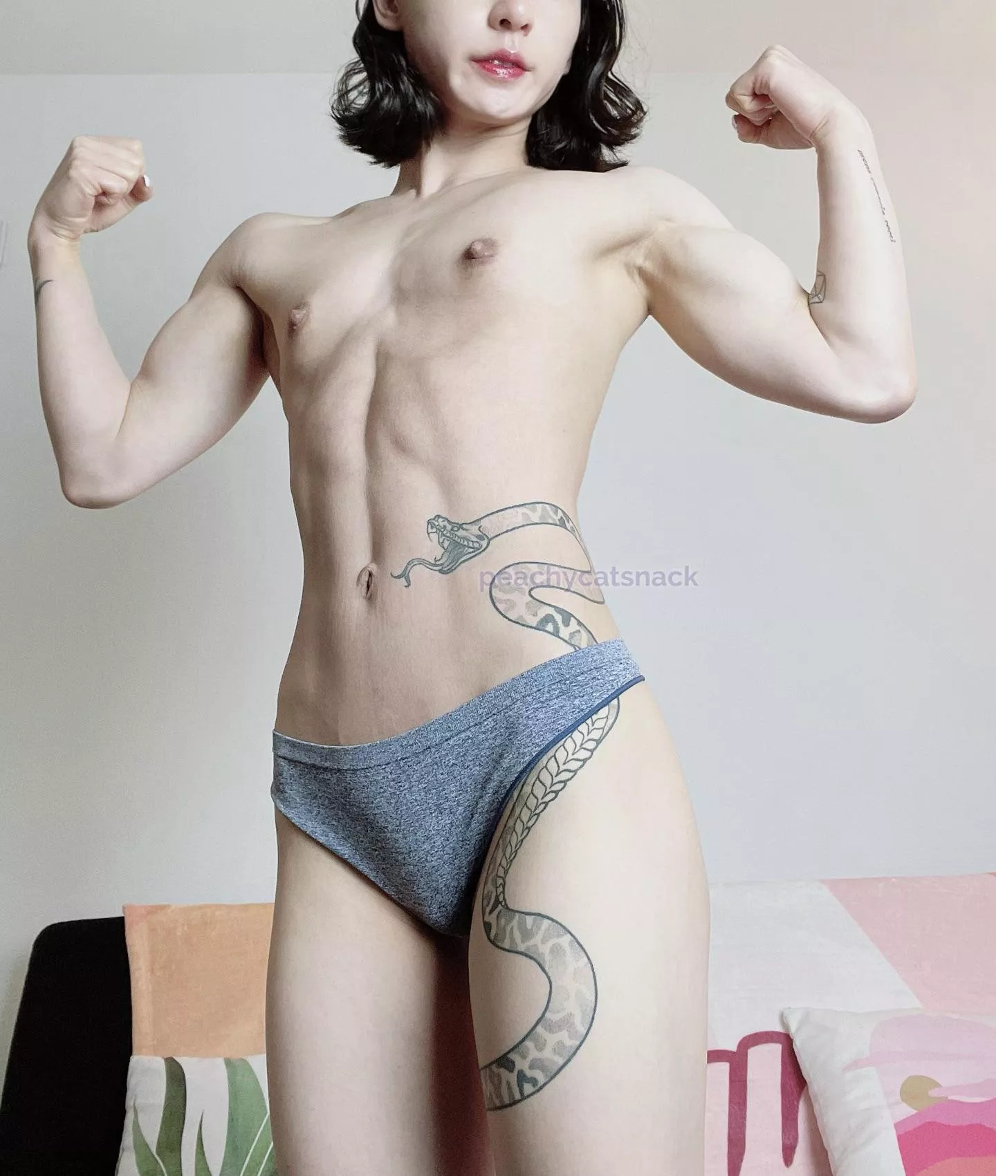 Lean and strong! 💪 posted by peachycatsnack