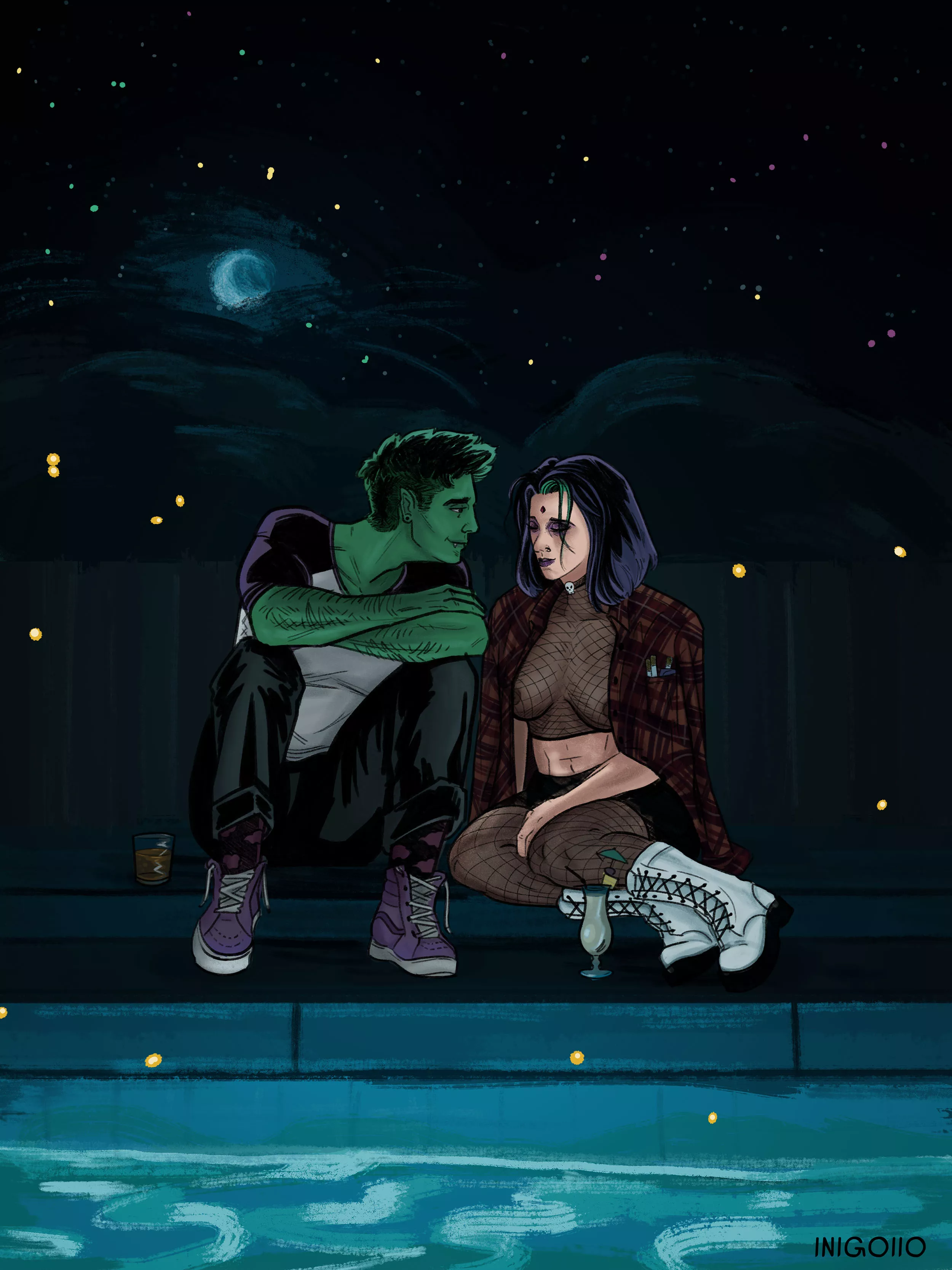 Love is in the air for Raven and Beast Boy (inigoiio) posted by diegoiio
