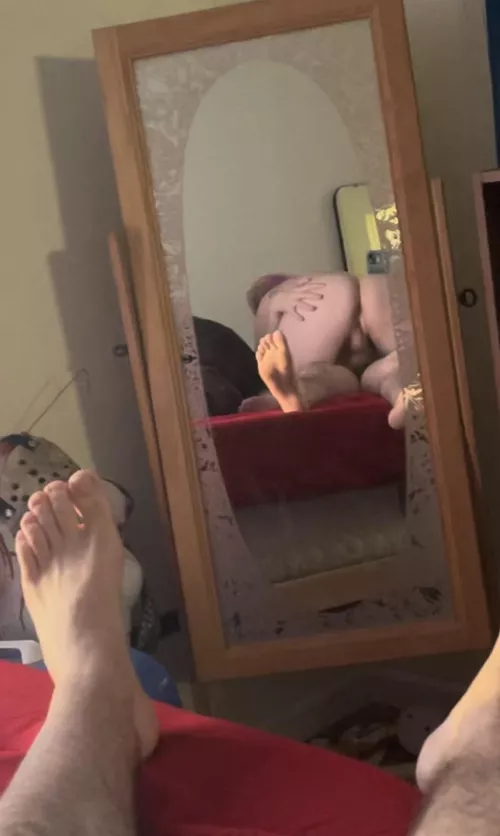 Much needed lunch break with daddy. 🤤 by Foxs_Bunny_Queen