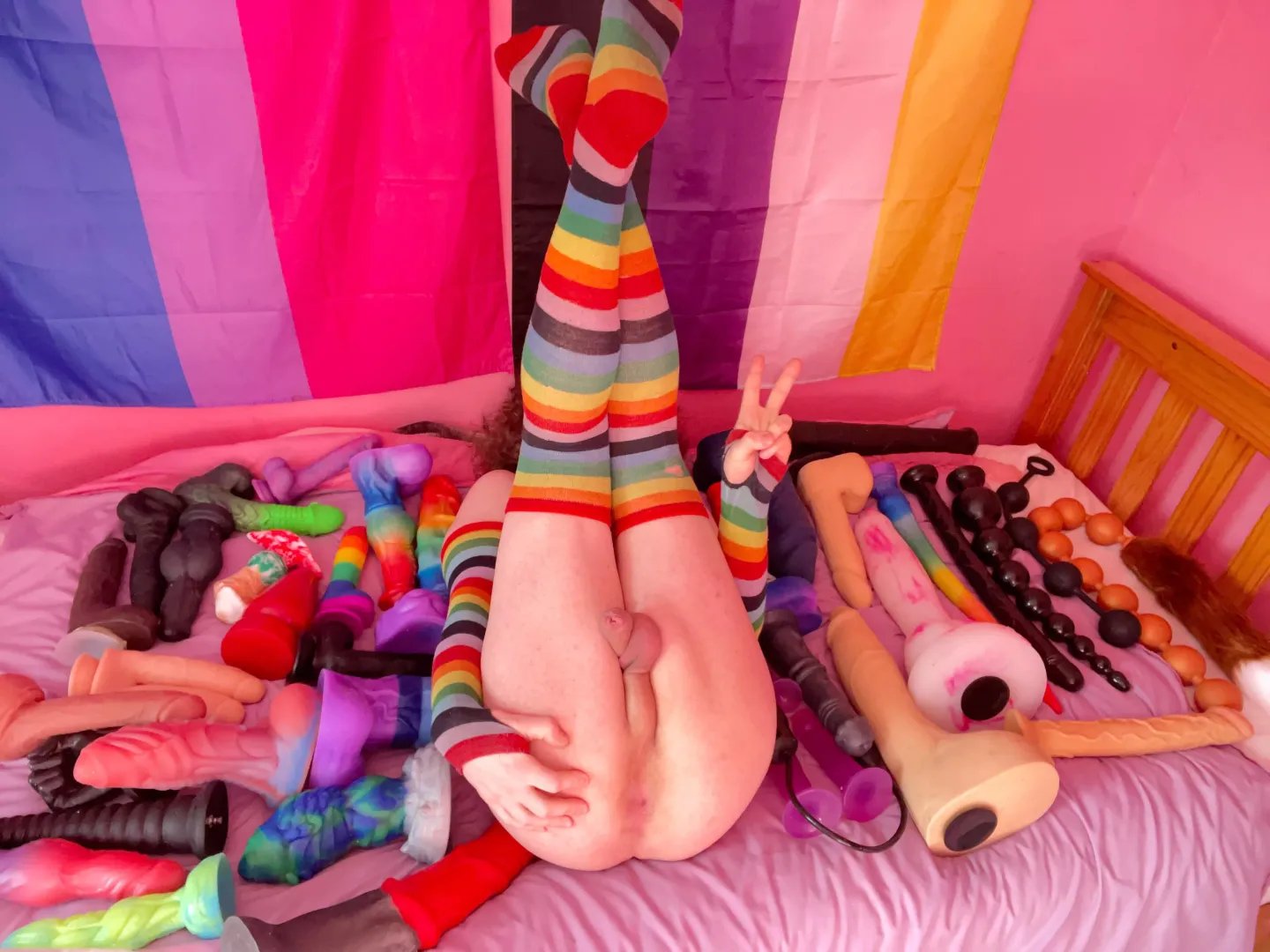My dildo collection is only getting bigger! 😍 by rainbow-femboy