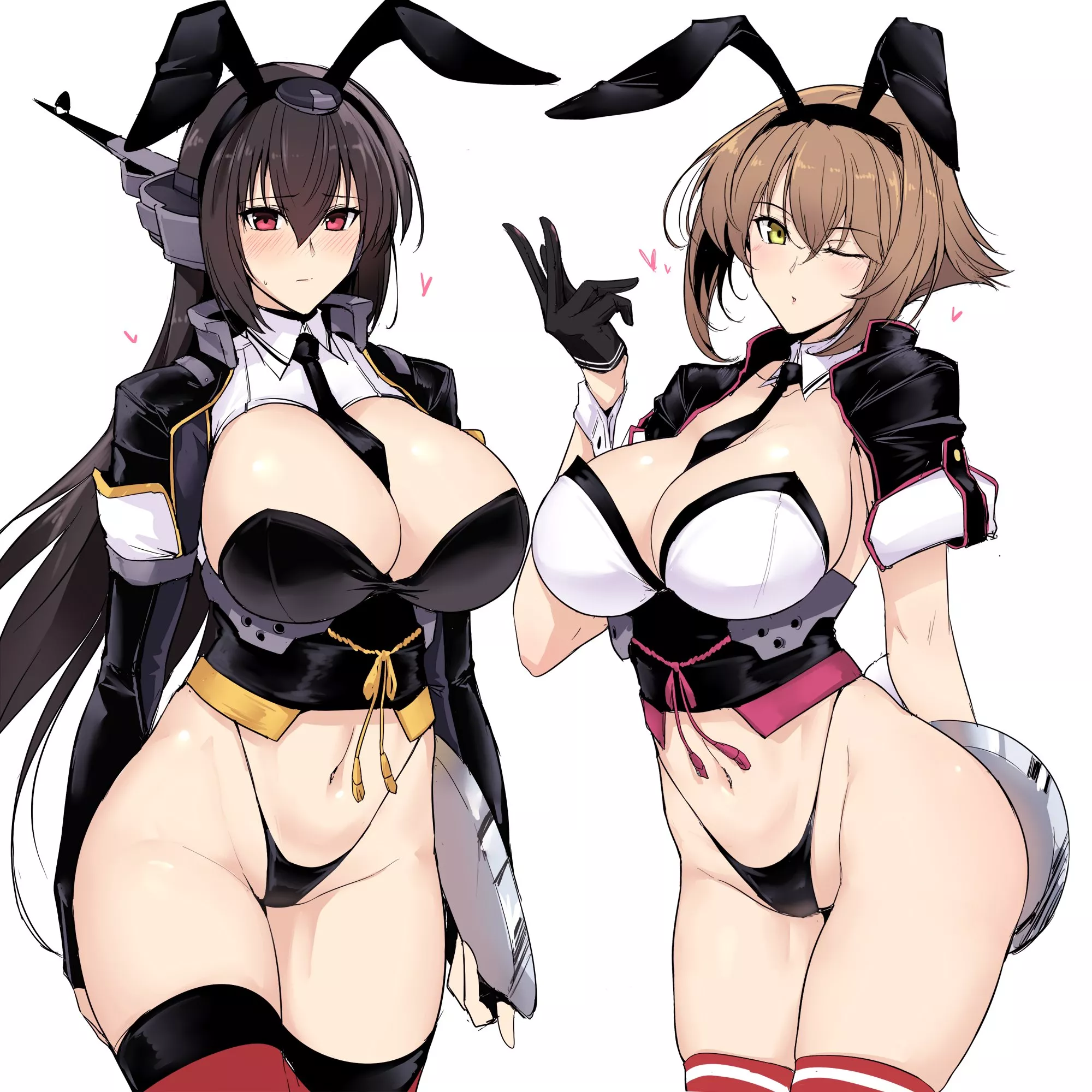 Nagato & Mutsu are ready to serve you [Kancolle](halcon) posted by namiaiman