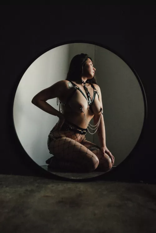 Naughty yet classy self-portrait by LibraLov3r