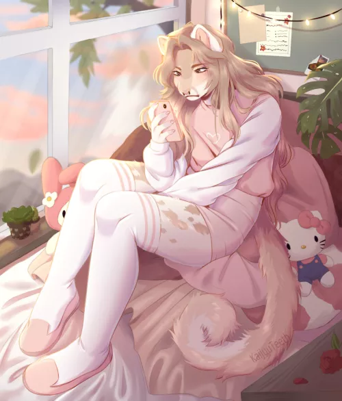 Pink afternoon by KaijuuTeeth