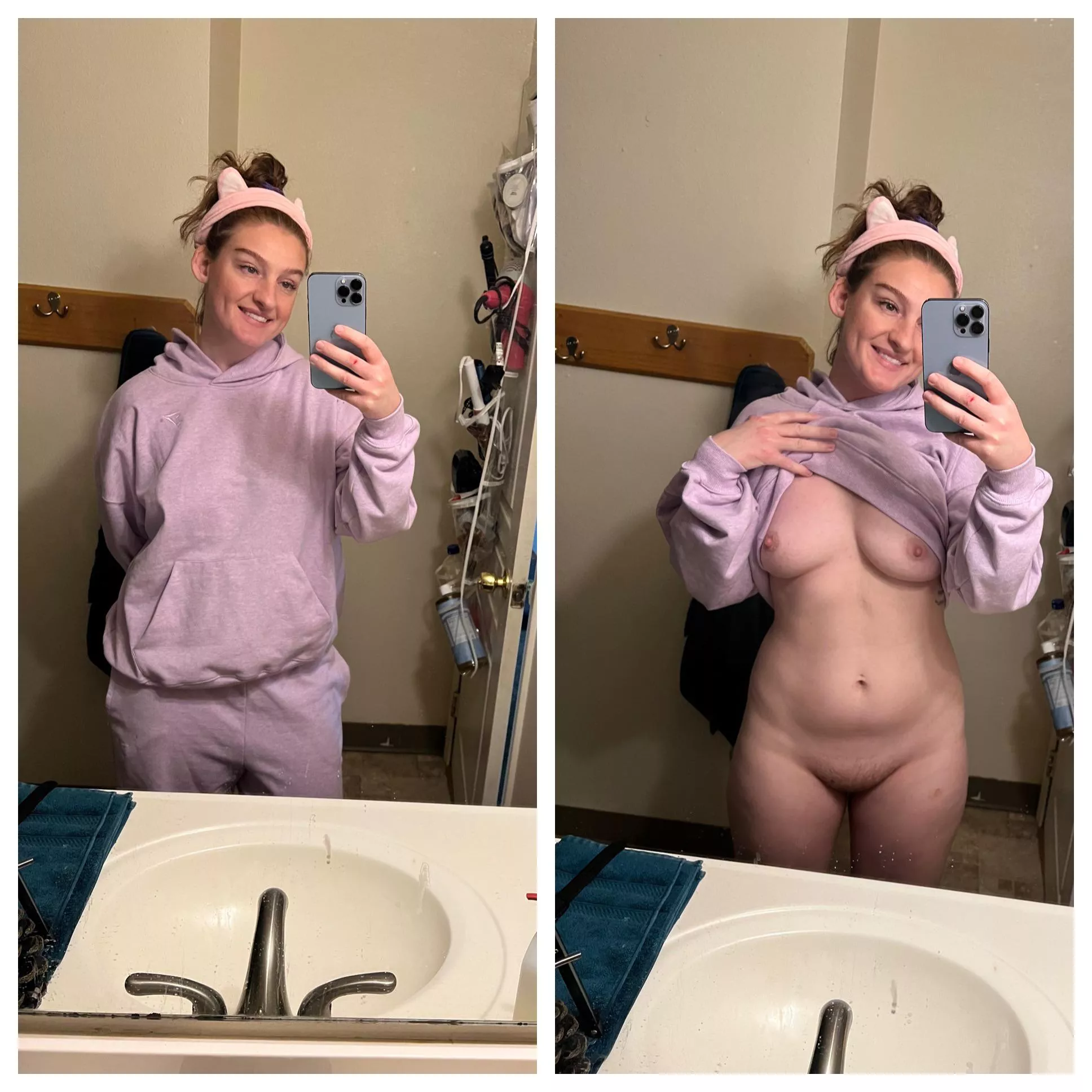 What I wear to the gym vs what I wear at home posted by adorablelilli
