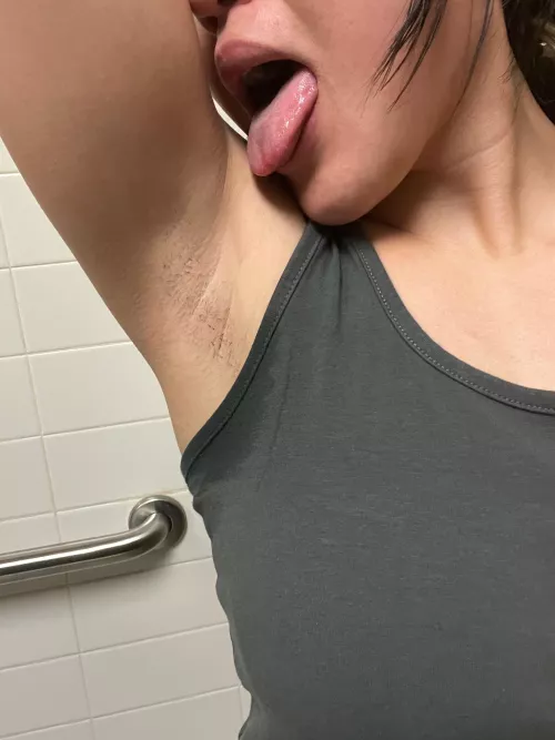 All wet after a workout and the sauna. Do you want a taste? by neko_onyann