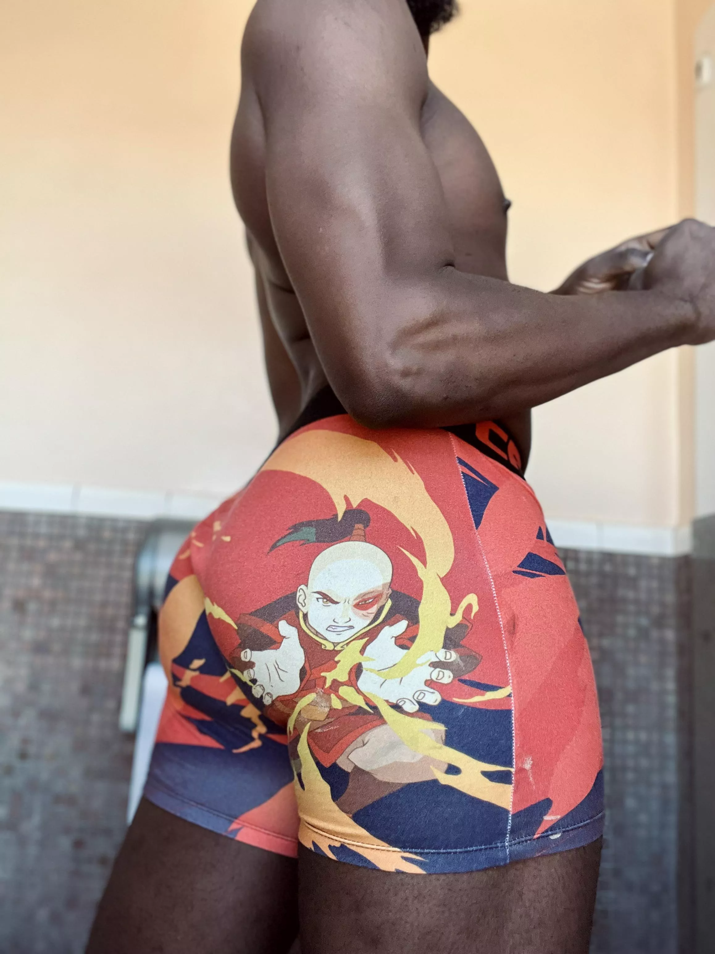 Bringing the heat in my Azuko undies. #FireBender 😝 posted by BlackEroticLove